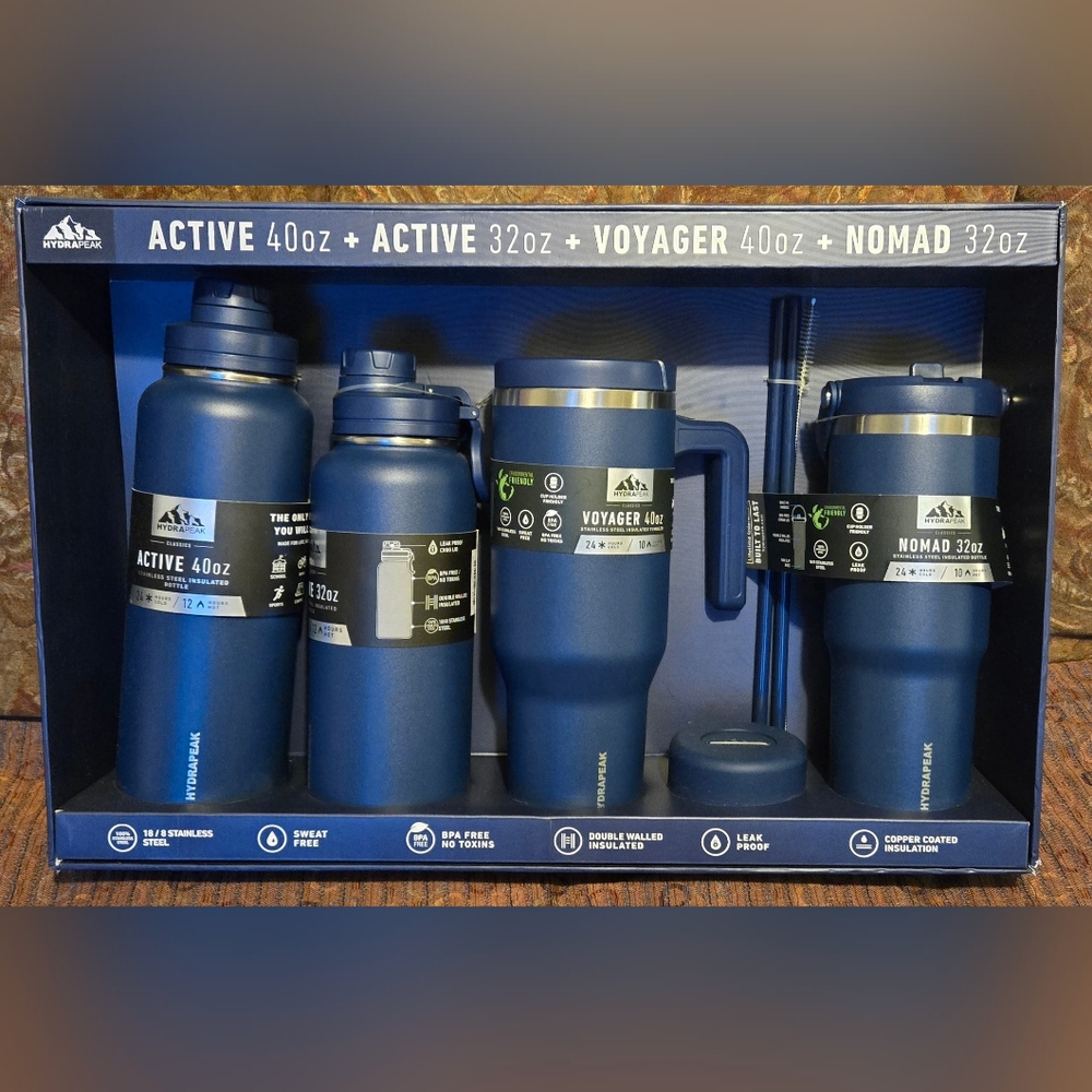 Hydrapeak Voyager Active Nomad Family Pack Insulated Bottle Set